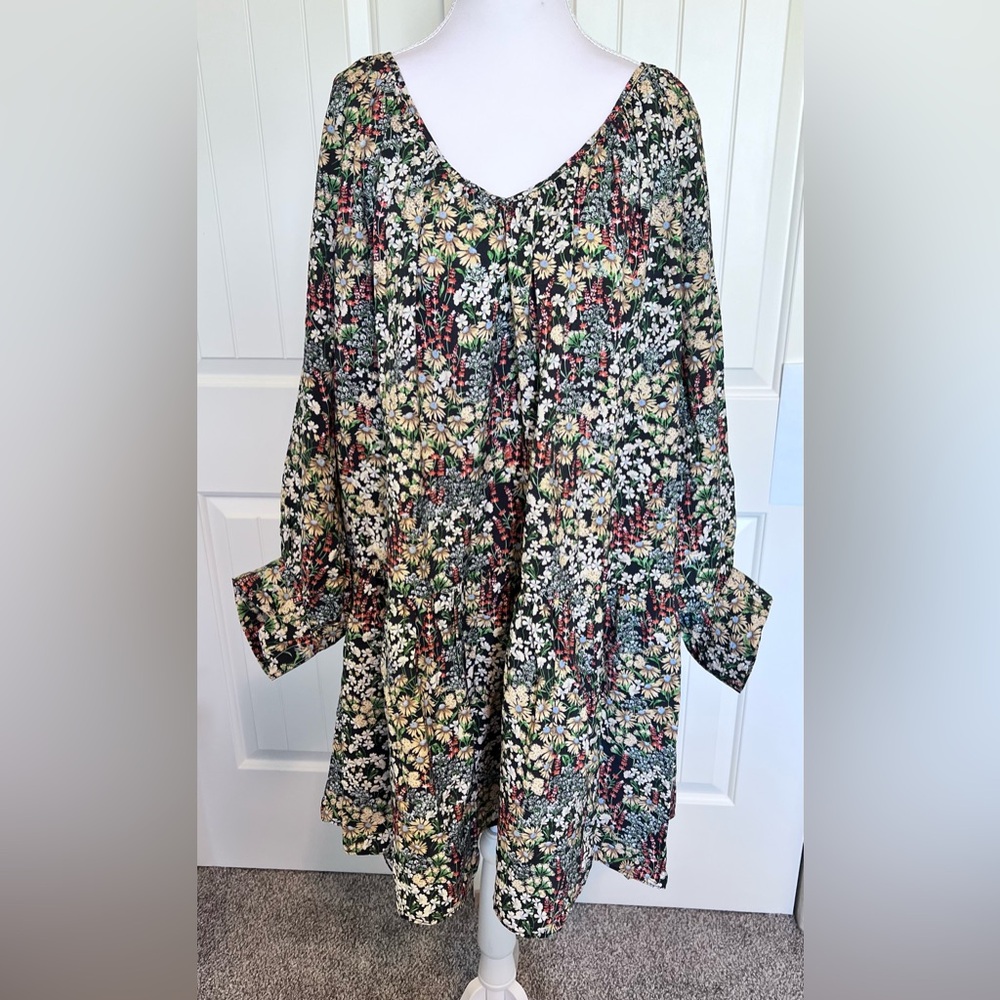 Ditsy Floral Boho Cottage Core Dress Sz Large H&M